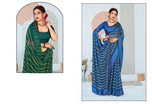 Deluxra Swarovski By Ynf Printed Saree Catalog